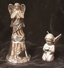 Pair of Angel Bells, 1 Pewter, 1 Pewter & Silverplate picture