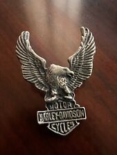 Harley Davidson Motorcycle Eagle Wings Pin Vintage Factory HD Vest Jacket Shirt picture