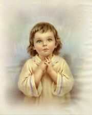 Catholic print picture-  GIRL PRAYING 12 -   8