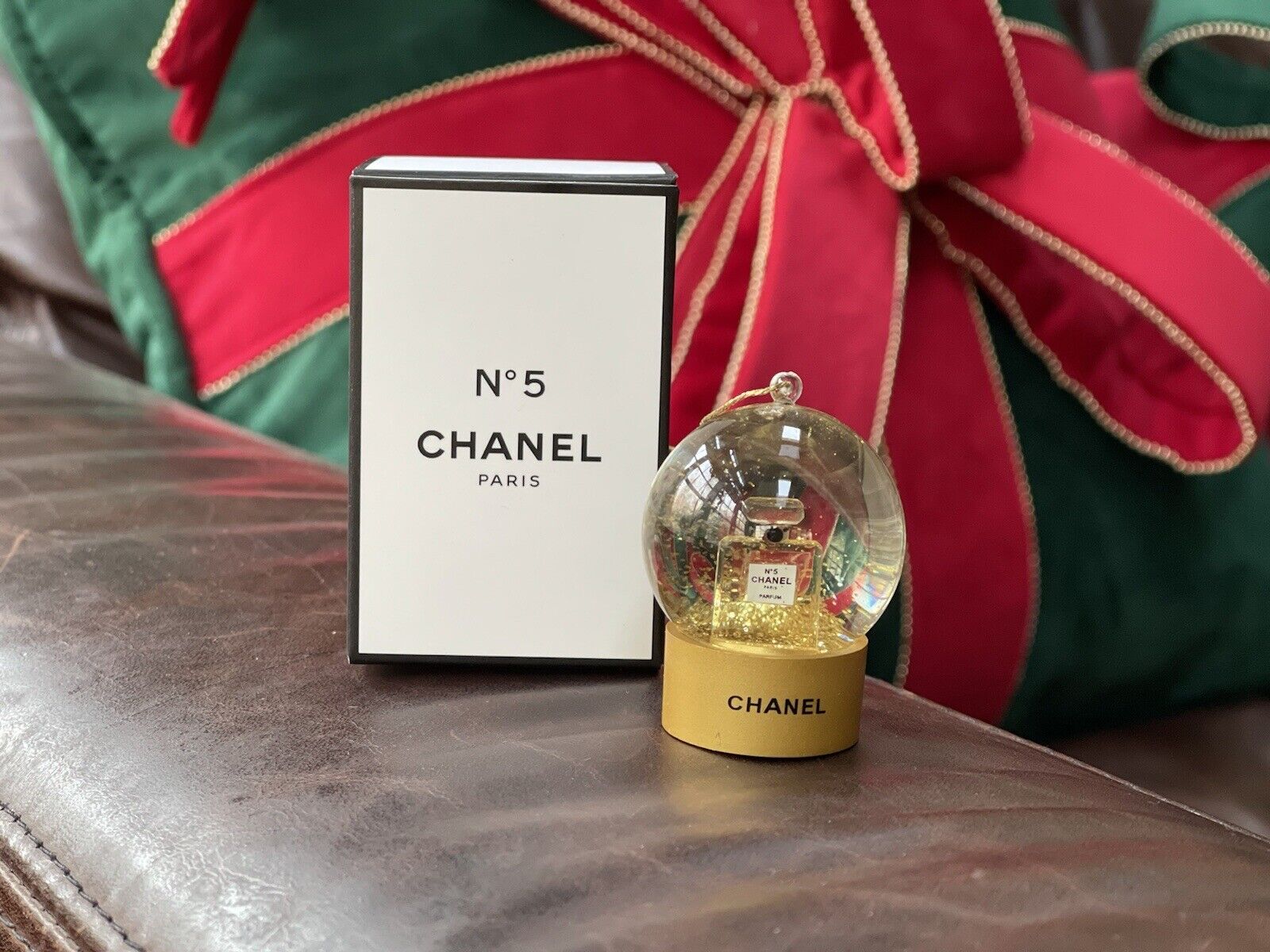 CHANEL Holiday Christmas Tree Snow Globe Ornament +Box ~FAST SHIPPING USA Seller
