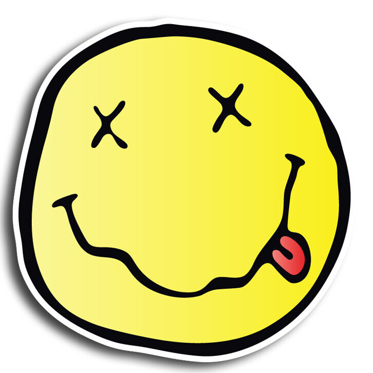 Nirvana Happy Face Logo  Logo Sticker / Vinyl Decal  | 10 Sizes with TRACKING
