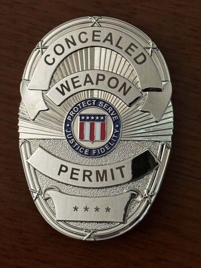 CCW Concealed Weapon Silver