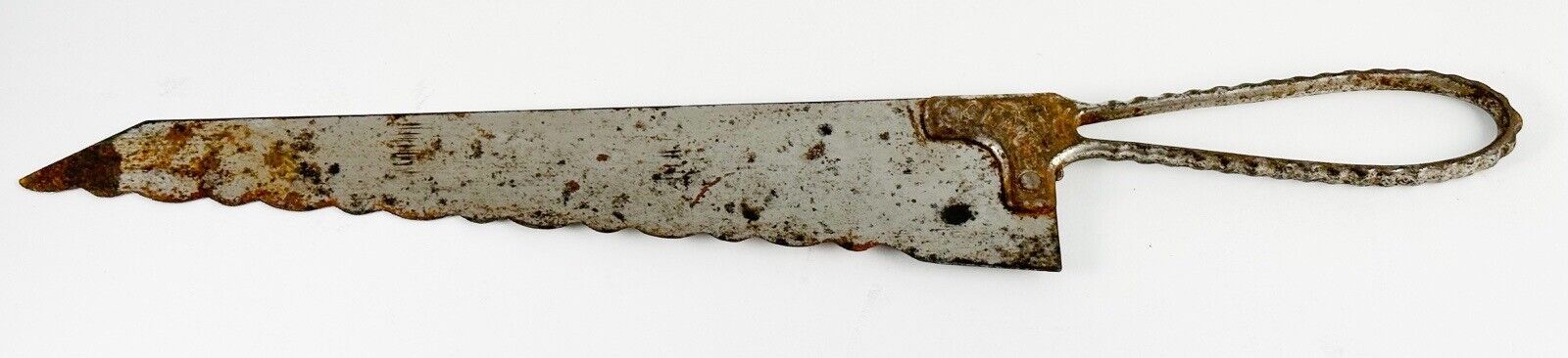 1889-1918 Clauss Shear Co Serrated Bread Knife Fremont Ohio Antique Hallmark 9+”