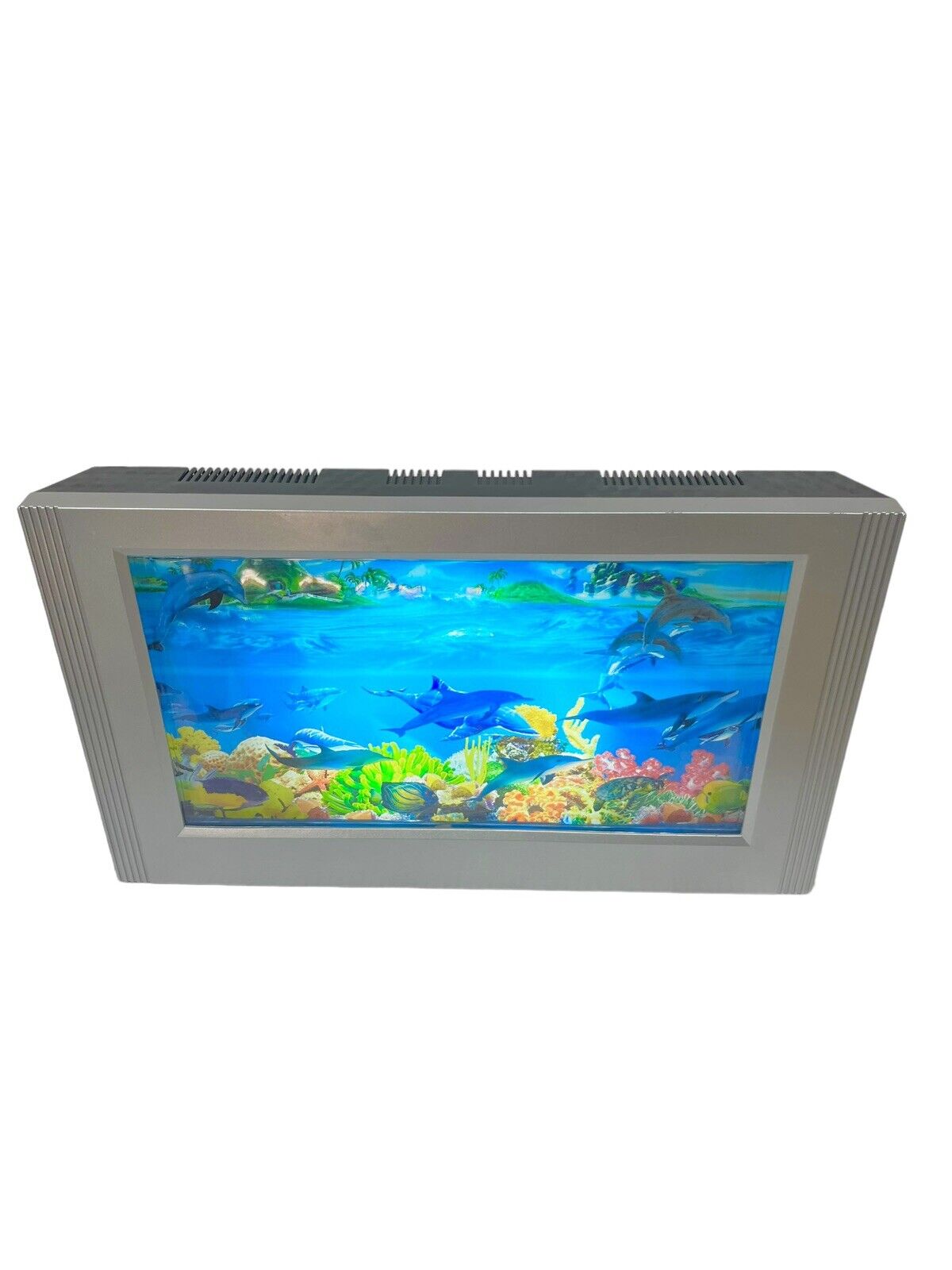 Retro Motion Aquarium Light Ocean Fish Rotating Scene Lamp Night Light