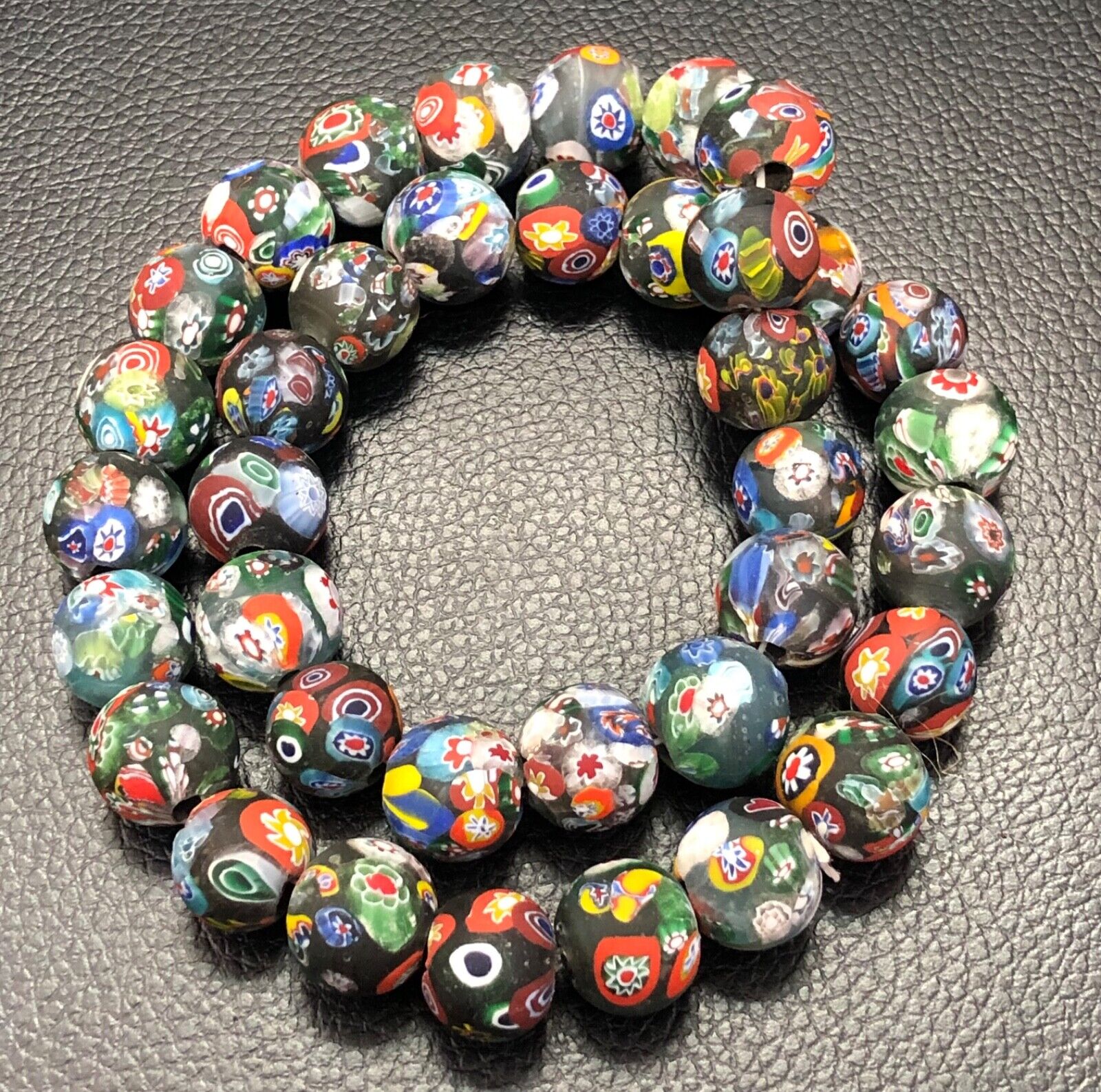 Vintage Venetian Moroccan Glass Beads Collectible Glass Beads, Excellent Texture