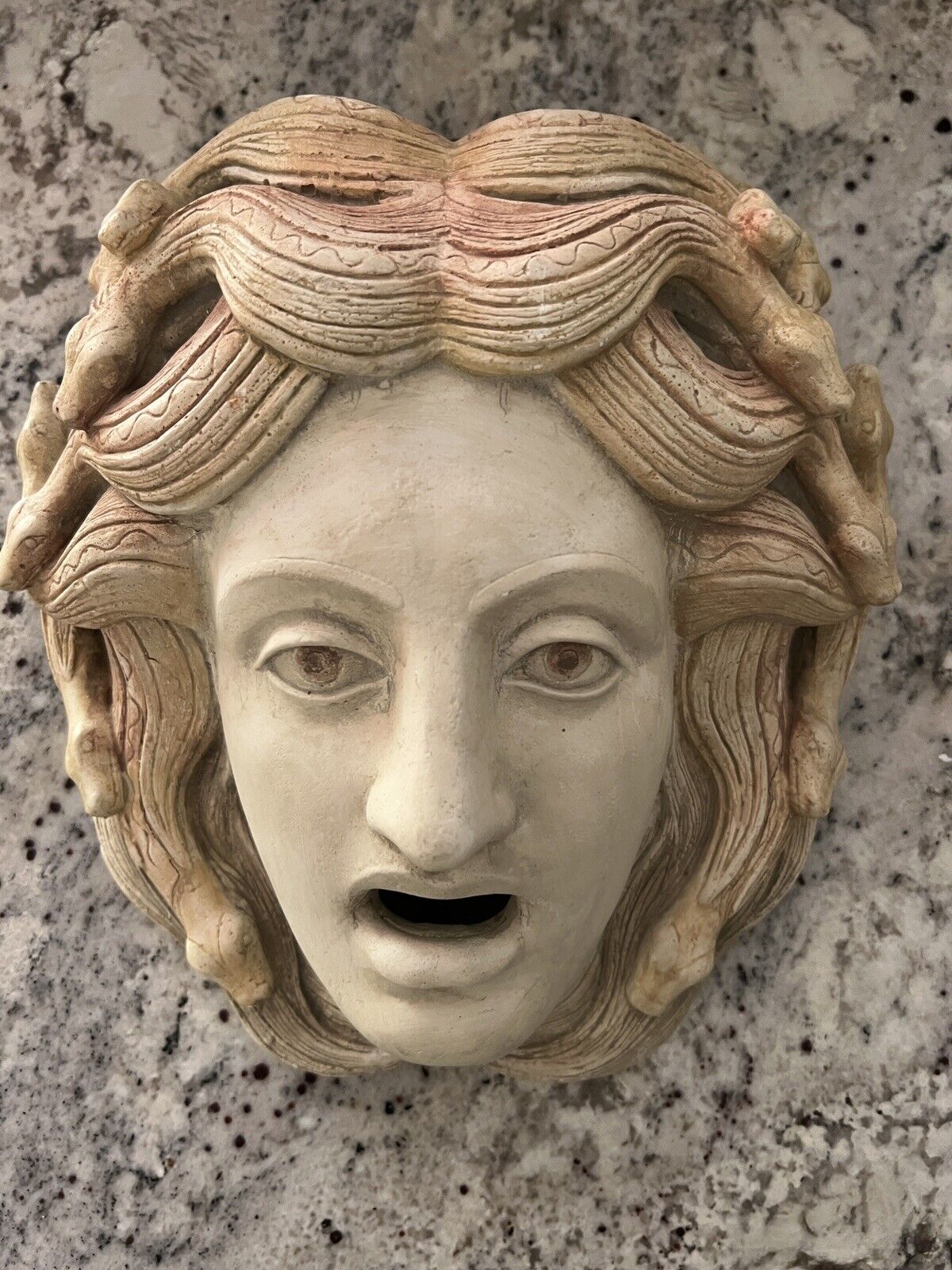 Cast Medusa Sculpture Wall Hanging  Museum Copy Made In Greece