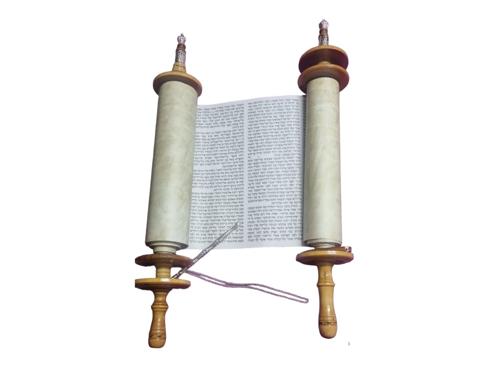 HUGE Judaica Beautiful Sefer Big Torah Scroll Hebrew Jewish Bible 61 CM + (24\
