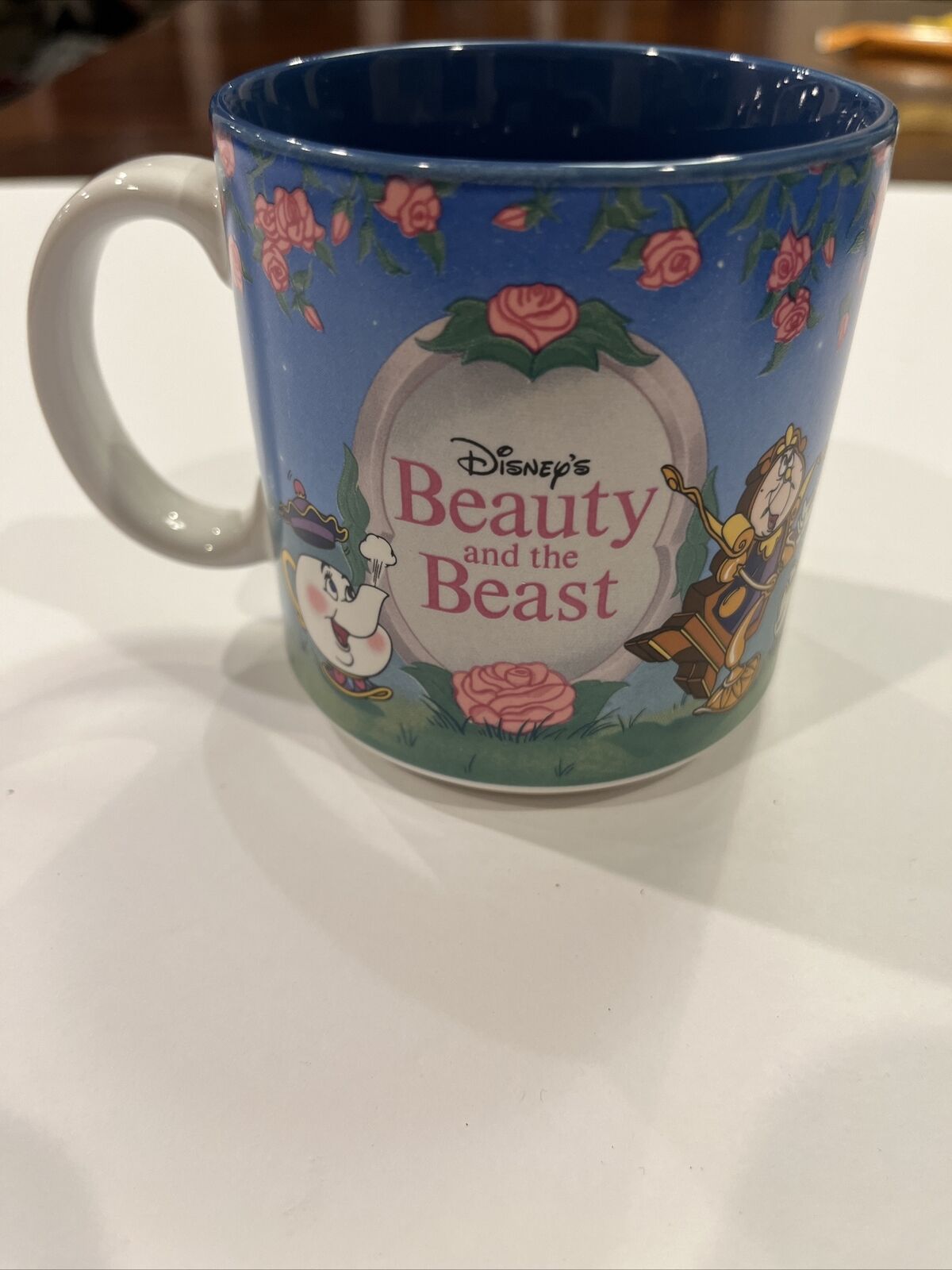 Vintage Disney's Beauty and the Beast Coffee Mug Cup For Collectors