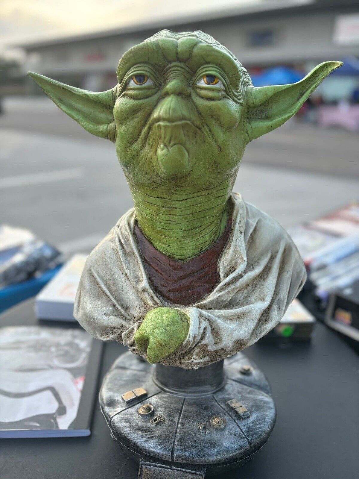 YODA Ceramic Statue - Unlicensed? One-of-Kind? No Markings. Star Wars Lucasfilm