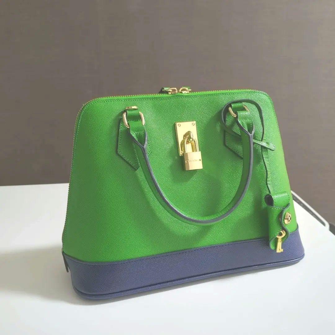 Samantha Thavasa handbag Shoulder Bag 2way Lady Azel Green W11inch