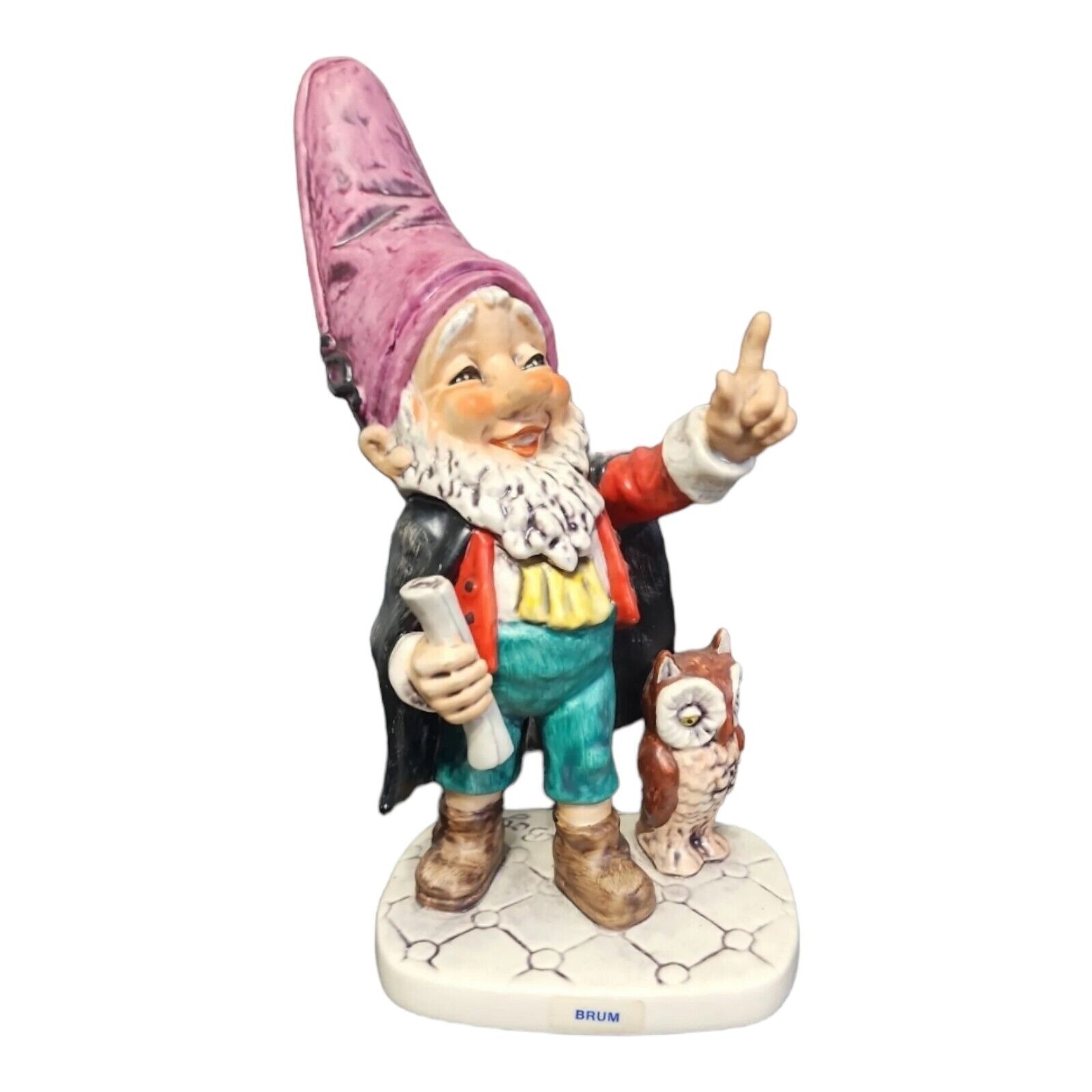 Goebel Gnome Figurine Hummel Co Boy Dwarf Germany 512 Brum Lawyer Owl Well VTG