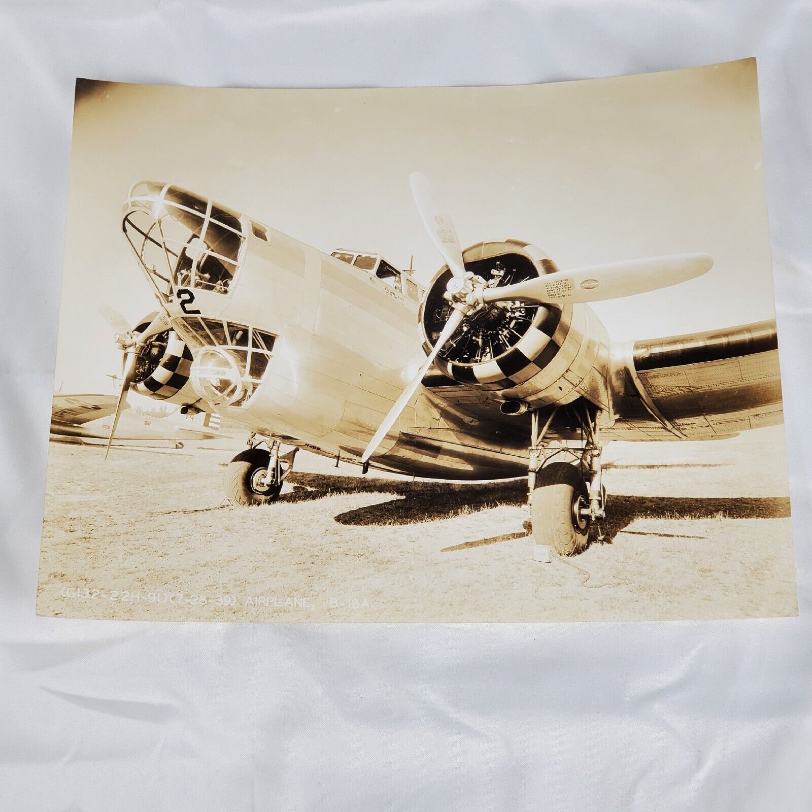 Vintage Military Aircraft Numbered 1939 Photo US Army B-18A Douglas Bolo Bomber 