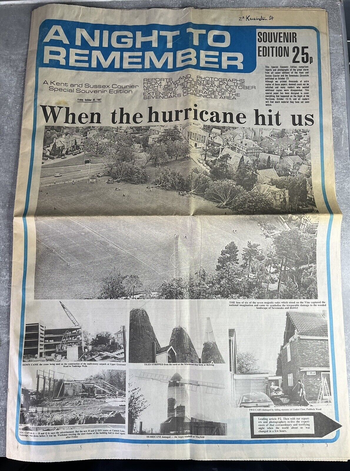 The Kent & Sussex Courier - 1987 - A Night To Remember When The Hurricane Hit Us