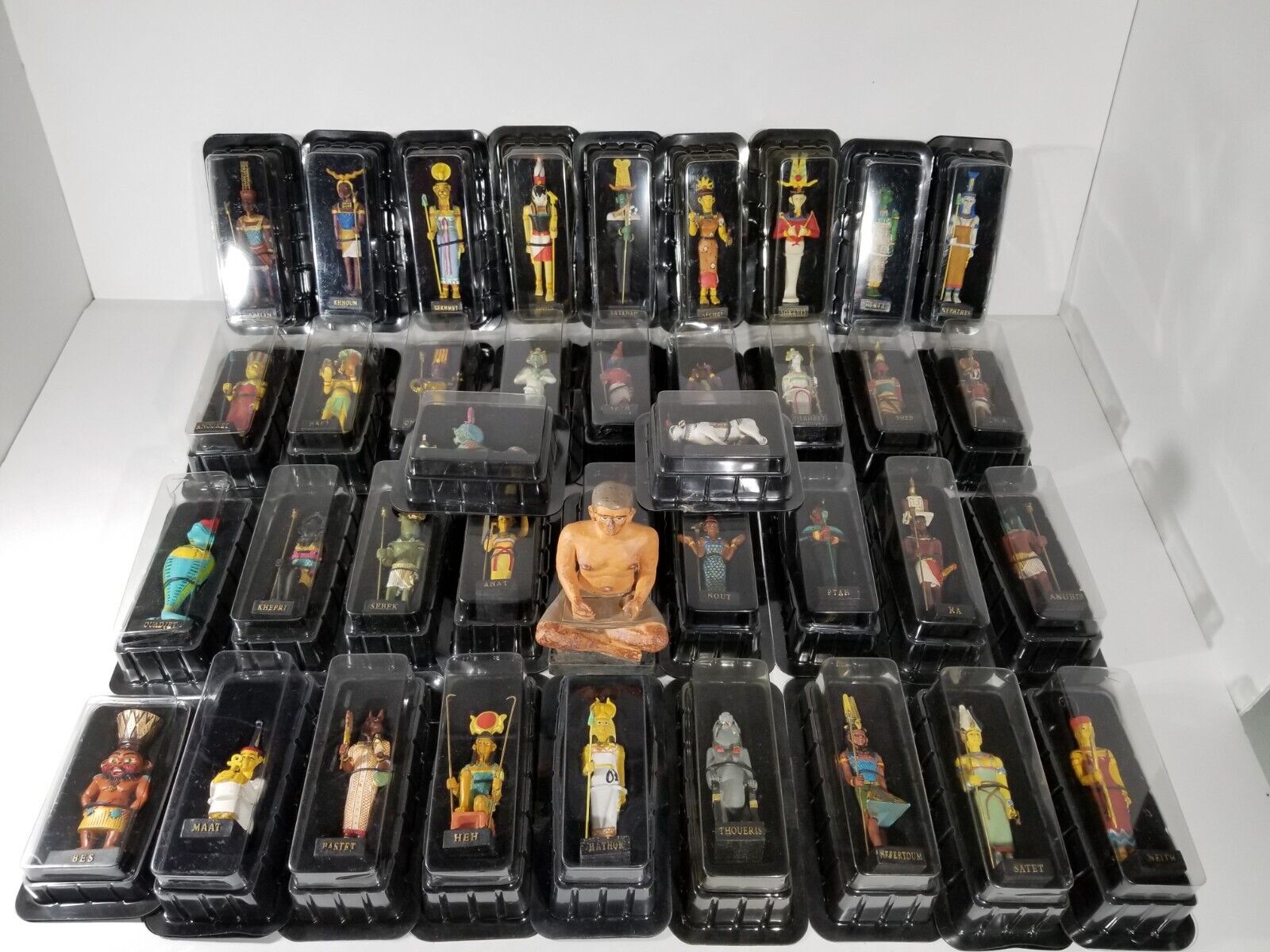 ¤ Huge Lot Of 39 Gods Of Ancient Egypt Figures ¤ Hachette Collectible Collection