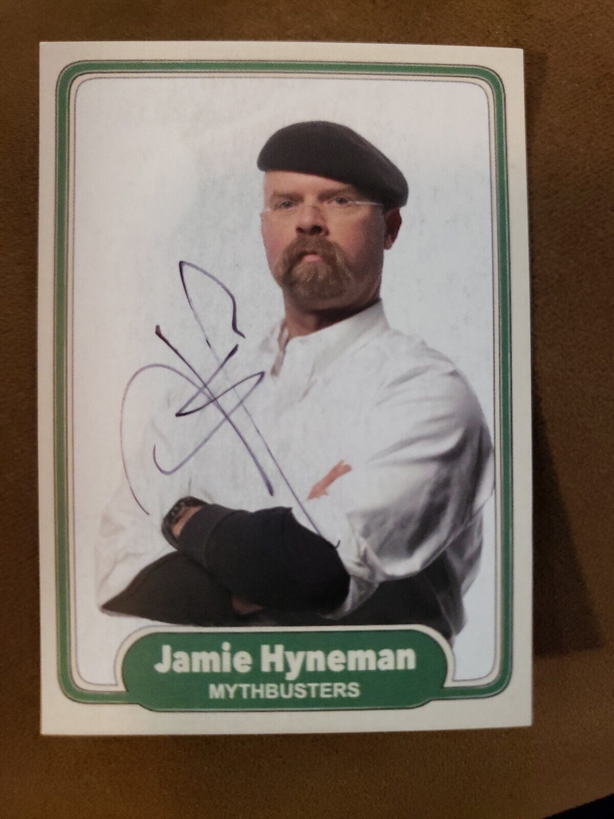 Jamie Hyneman Custom Signed Card - Mythbusters