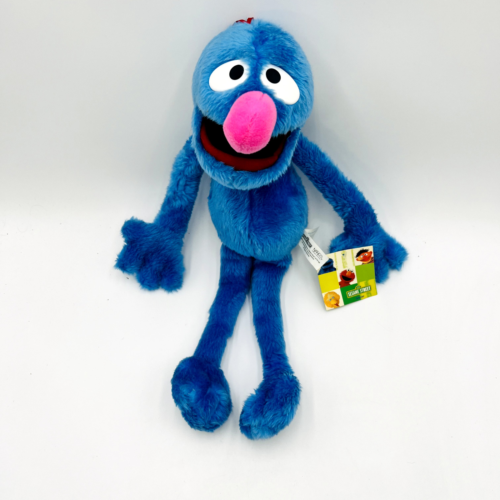 2003 Sesame Street Workshop Nanco 18” Long Plush Grover Doll NWT