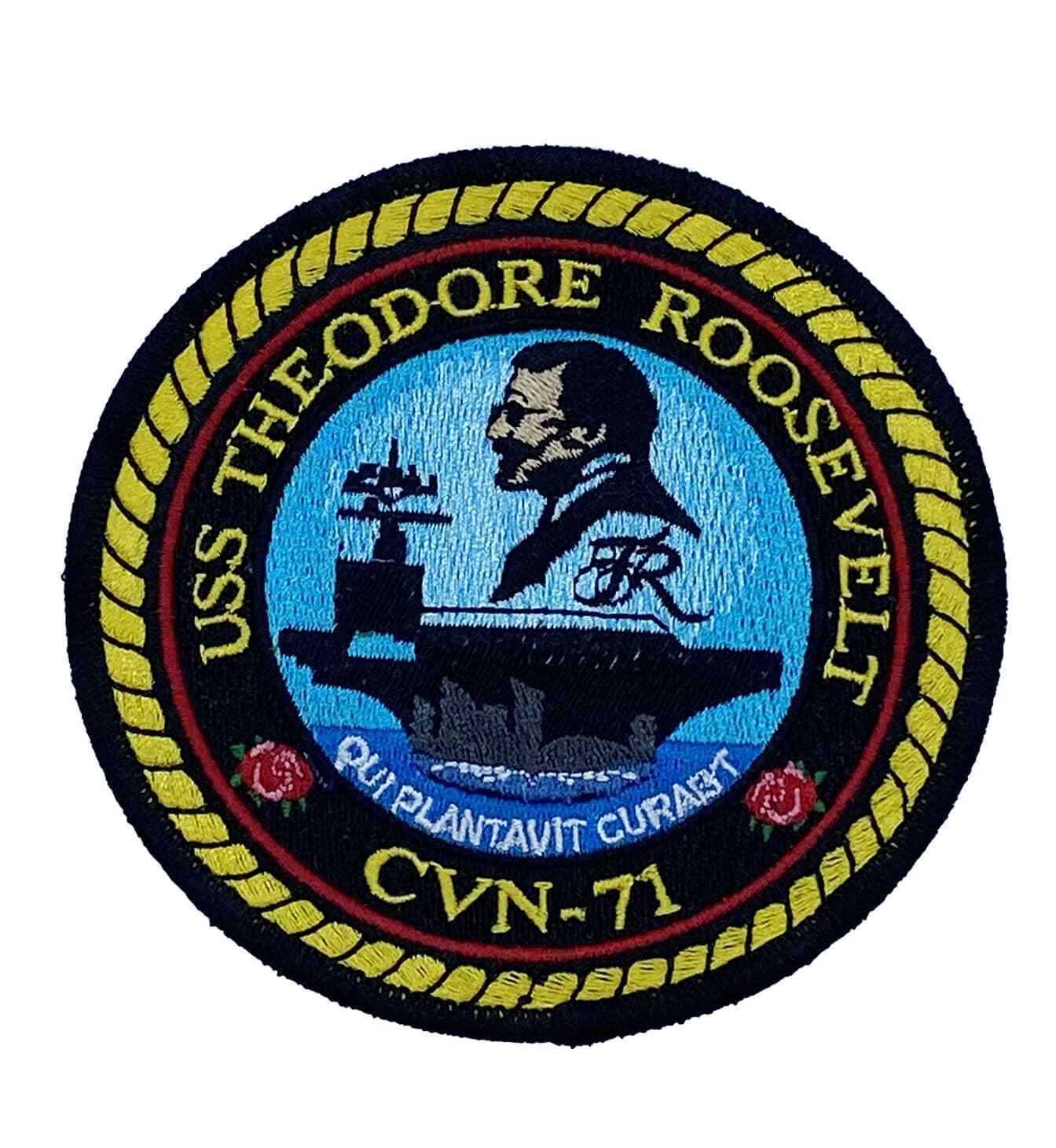 USS Theodore Roosevelt CVN-71 Patch –With Hook and Loop