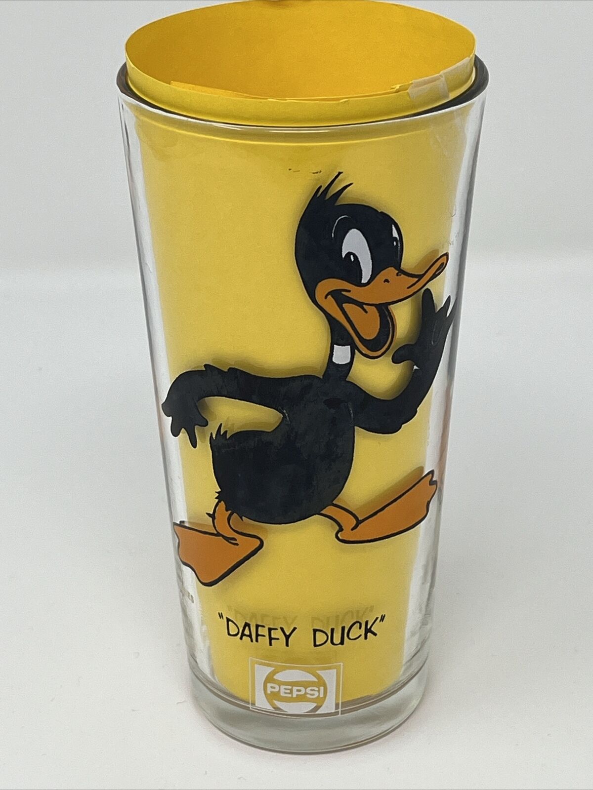 Vintage 1973 Looney Tunes Pepsi DAFFY DUCK LUN Character Collectors Glass