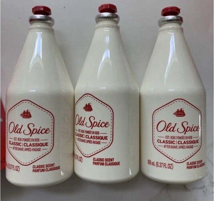 3 Old Spice Classic After Shave 6.37 oz