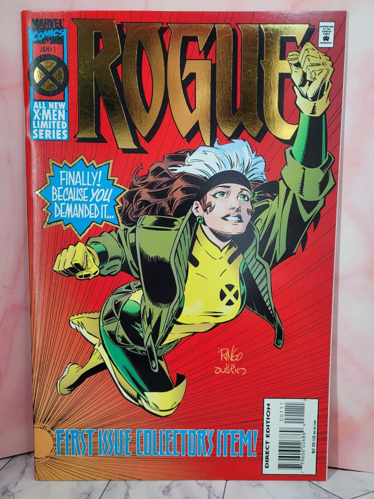 Rogue #1- 1995, Mike Wieringo, Howard Mackie, X-Men, Marvel, VF