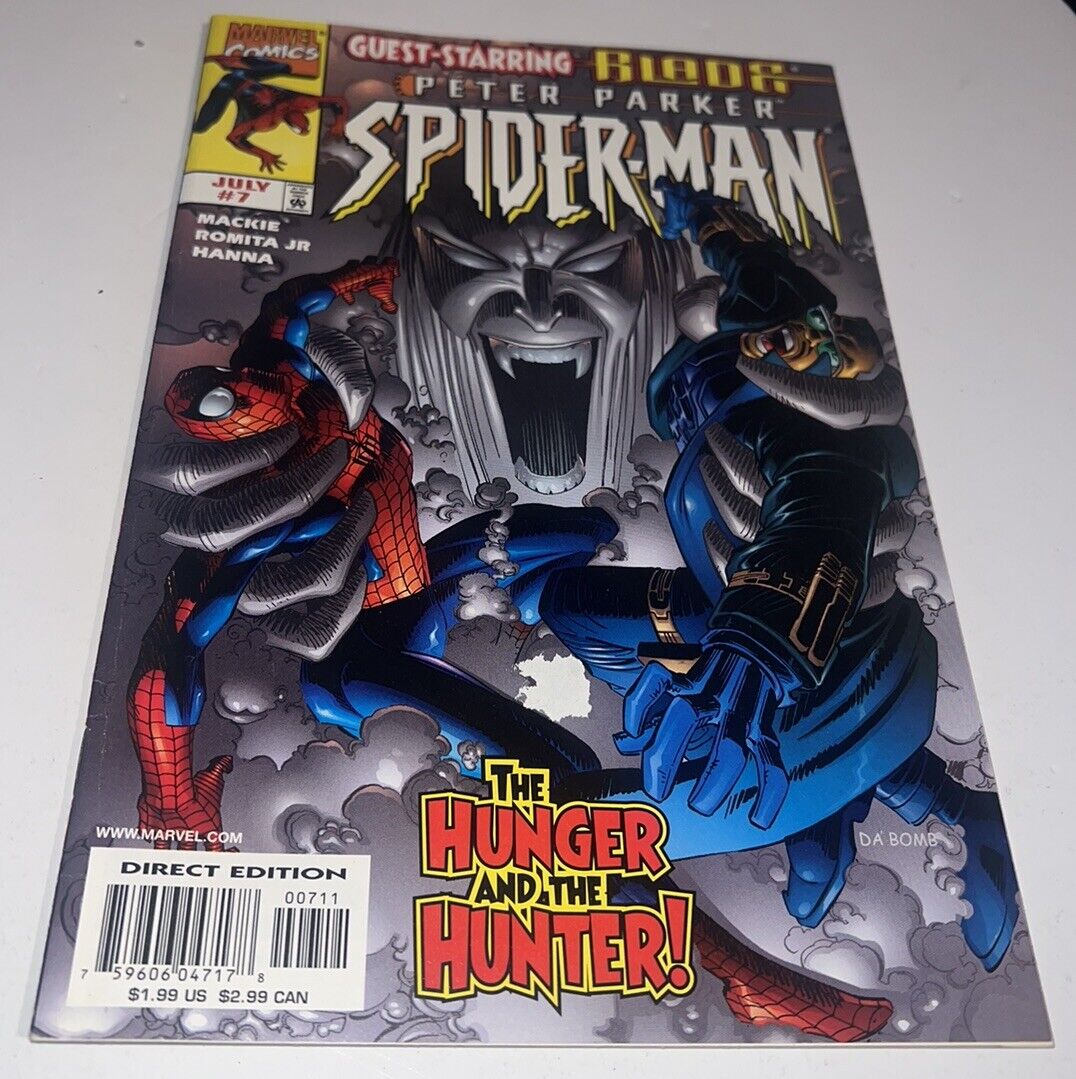 Peter Parker Spiderman #7 Guest Starring Blade Marvel Comics 1999
