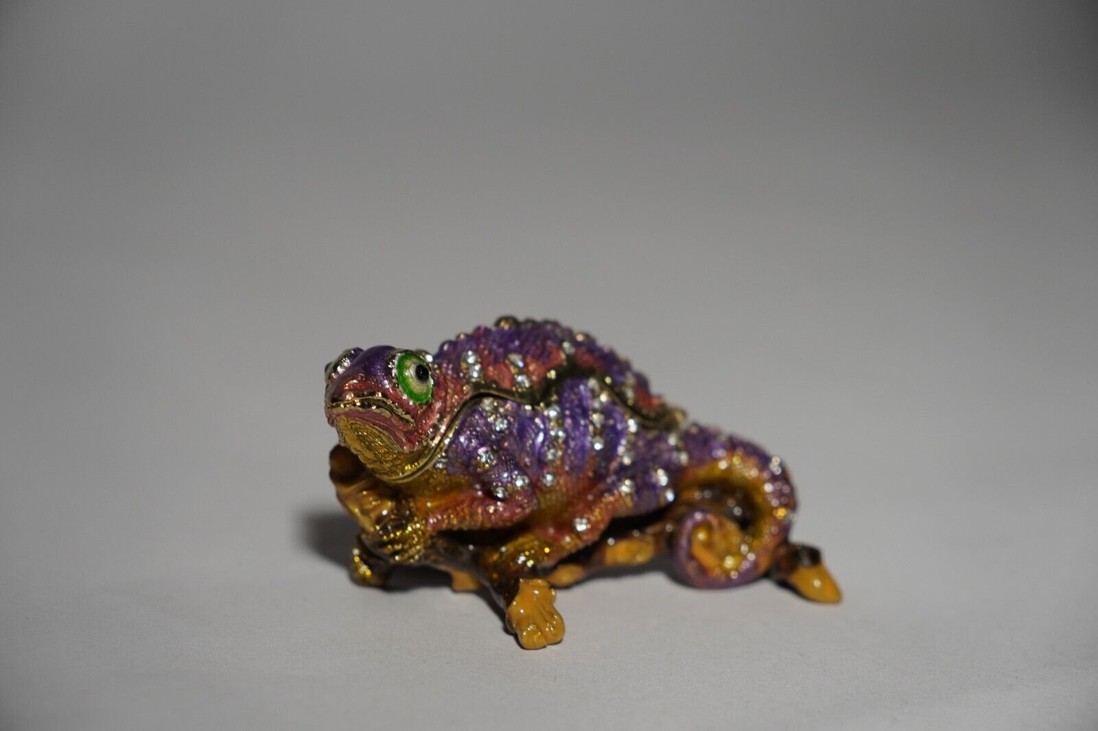 Chameleon Jewelry Trinket Box Decorative Animal Cute Gift Lizard Retile