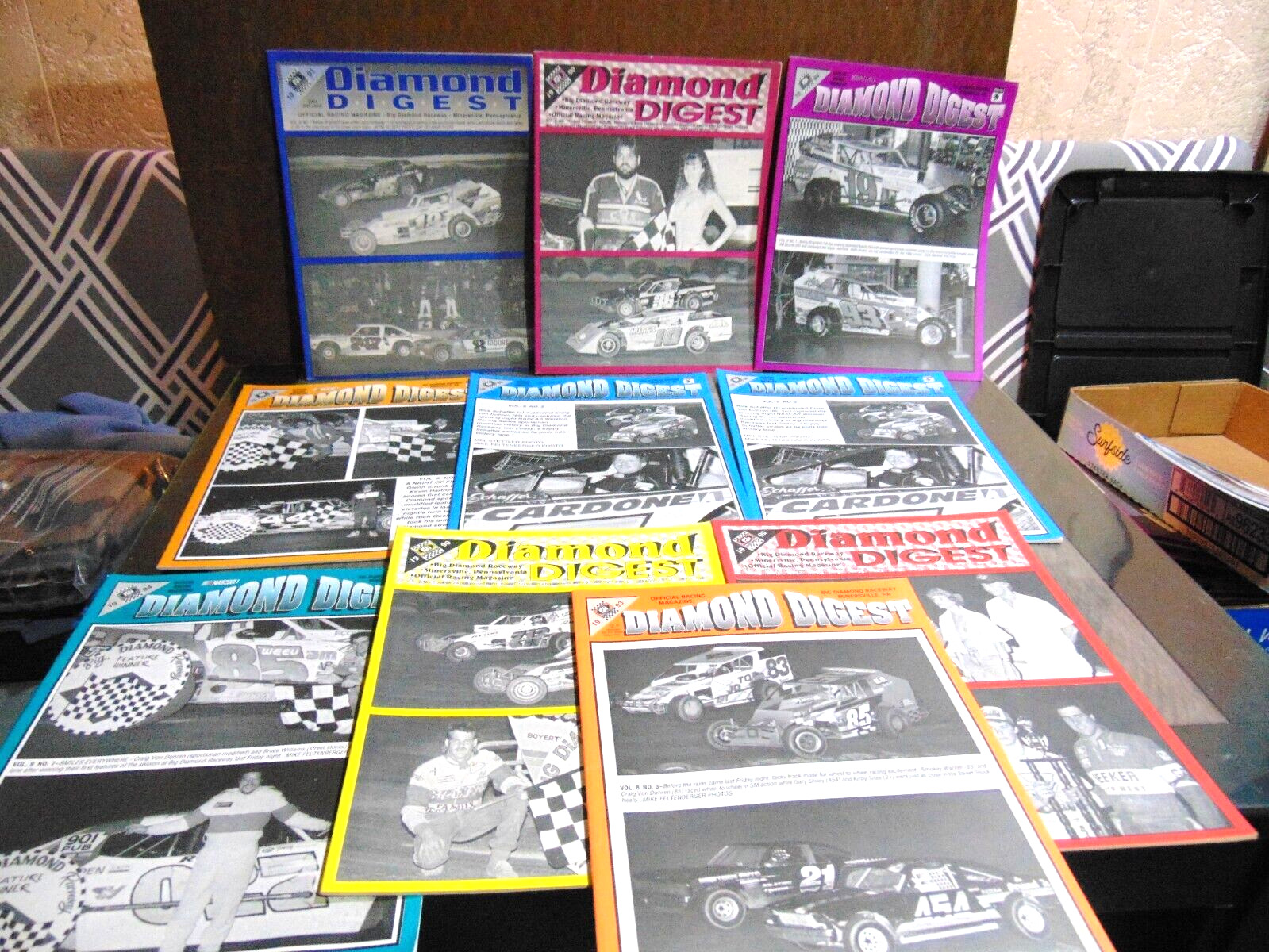 10 Vintage Diamond Digest Speedway Books 1990 - 1991 - 1993 - 1994