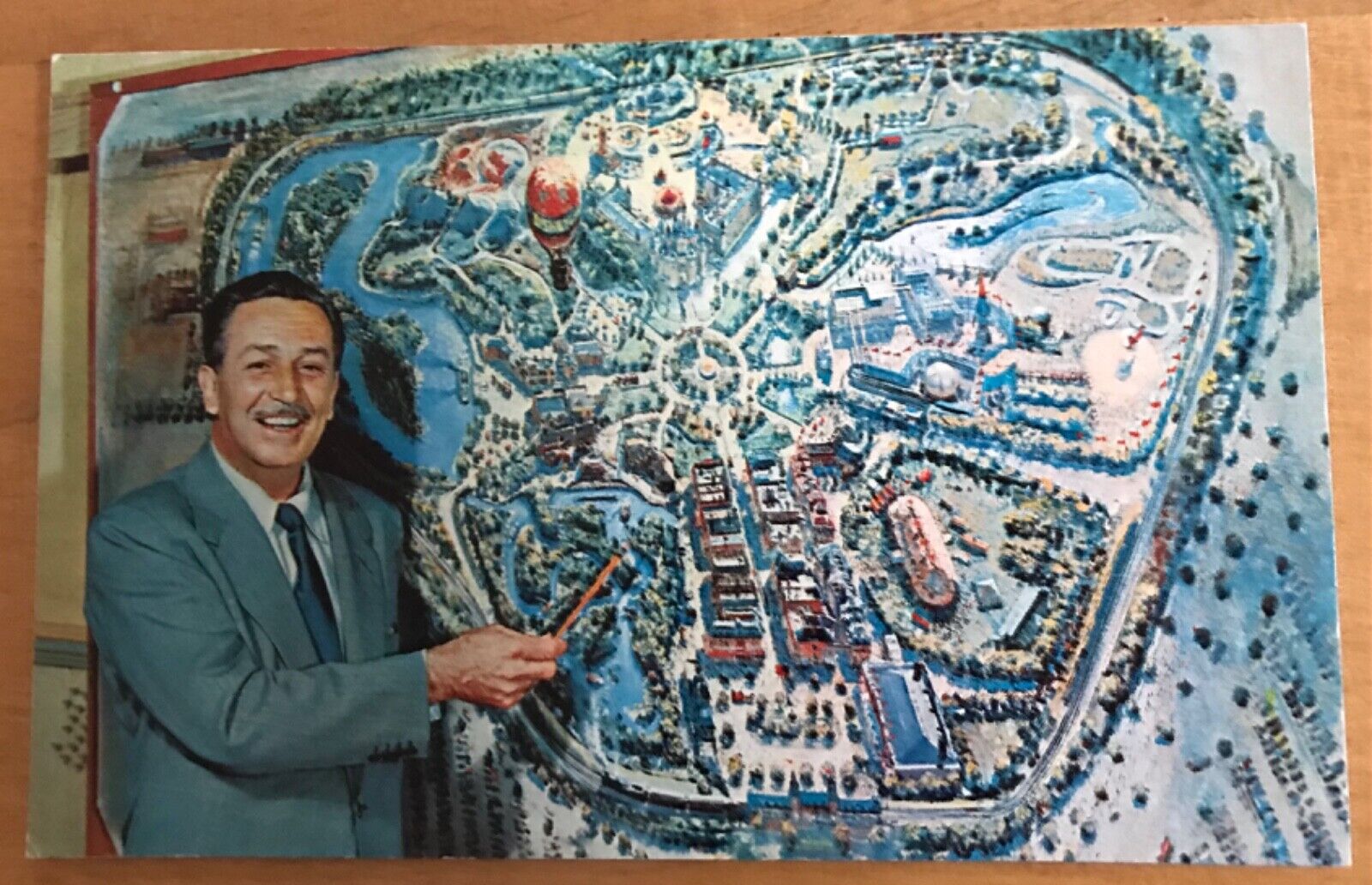 Walt Disney 1955 Disneyland Park Postcard