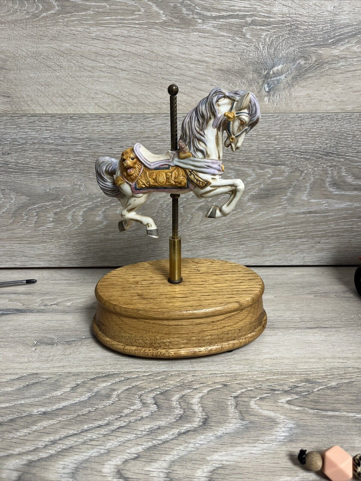Vintage Musical Willets Design Carousel Horse Plays Tales From The Vienna Woods