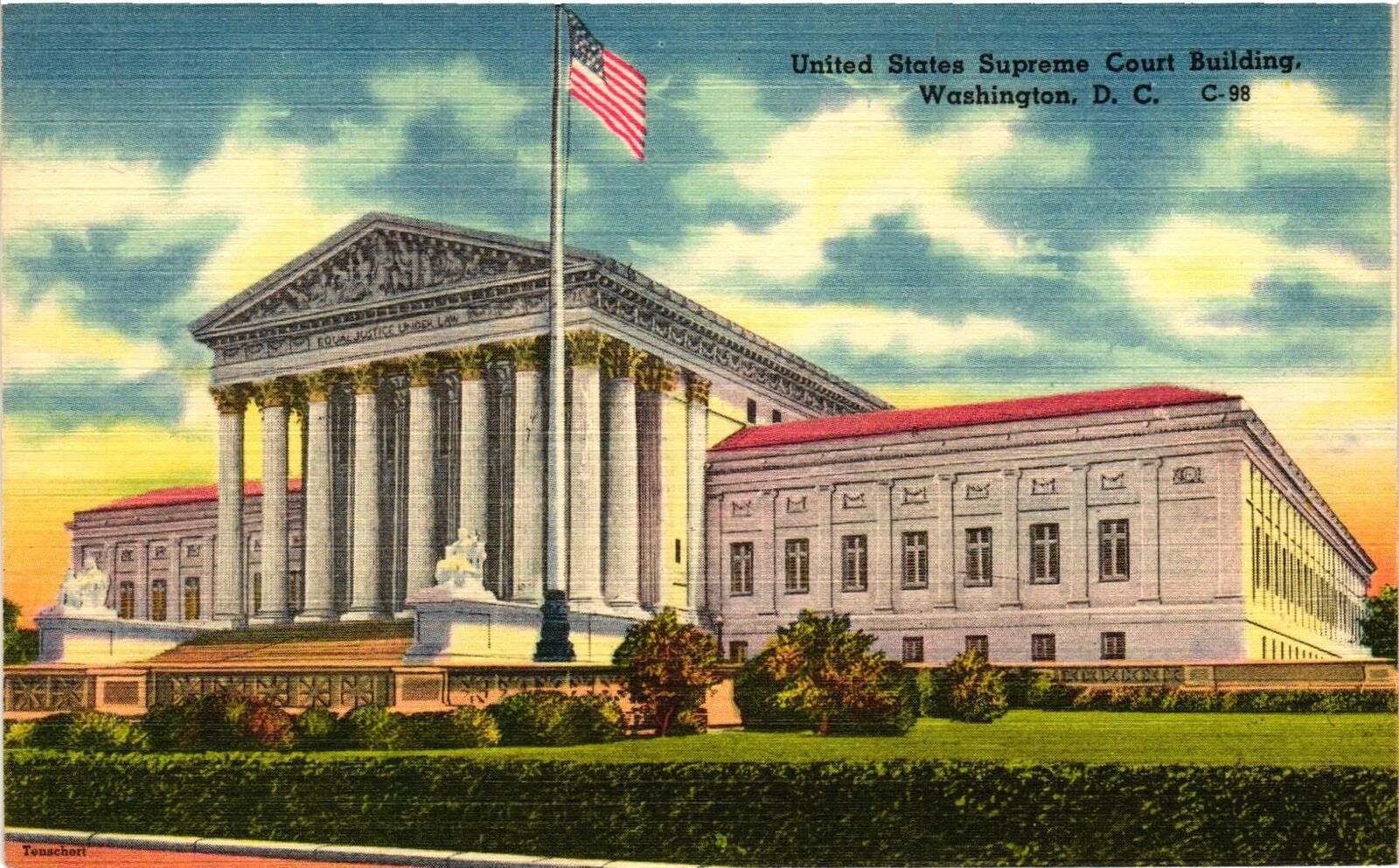Vintage Postcard- 69217. US SUPREME COURT BLDG WASHINGTON DC. UnPost 1930