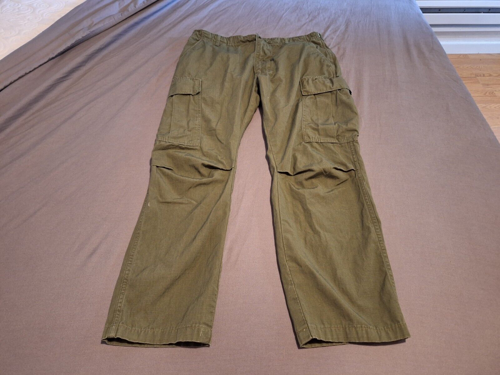 U.S. Army Man\'s Cotton Wind Resistand Poplin OG-107 Trousers Size Medium-Regular