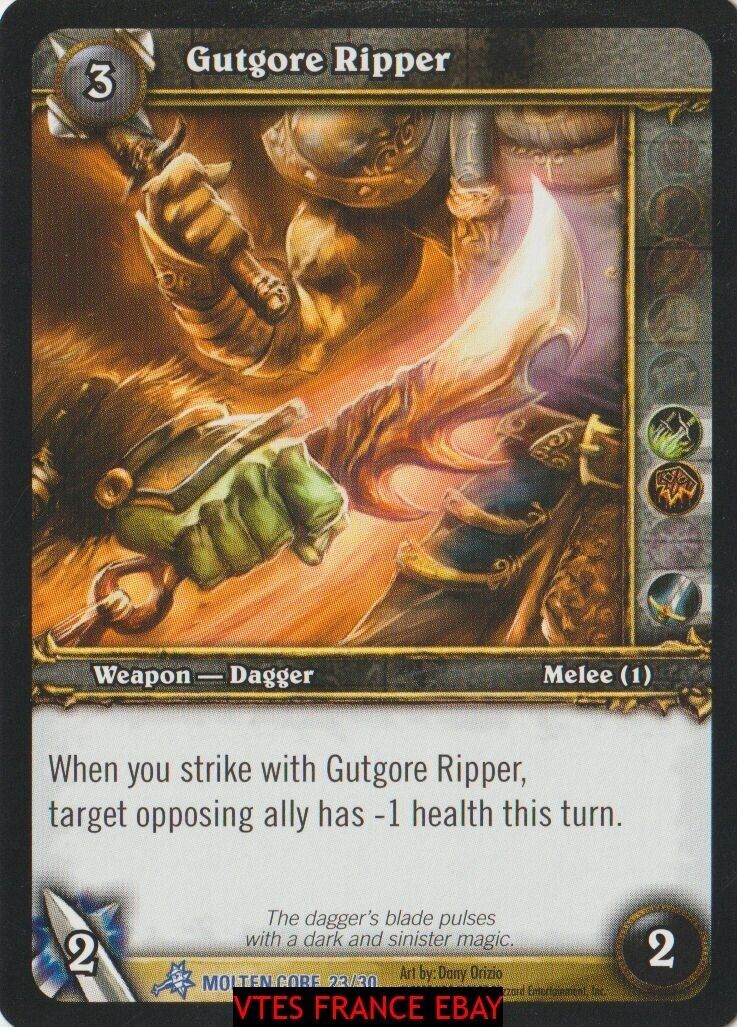 Gutgore Ripper #23 RARE / Molten Core ENG Warcraft TCG