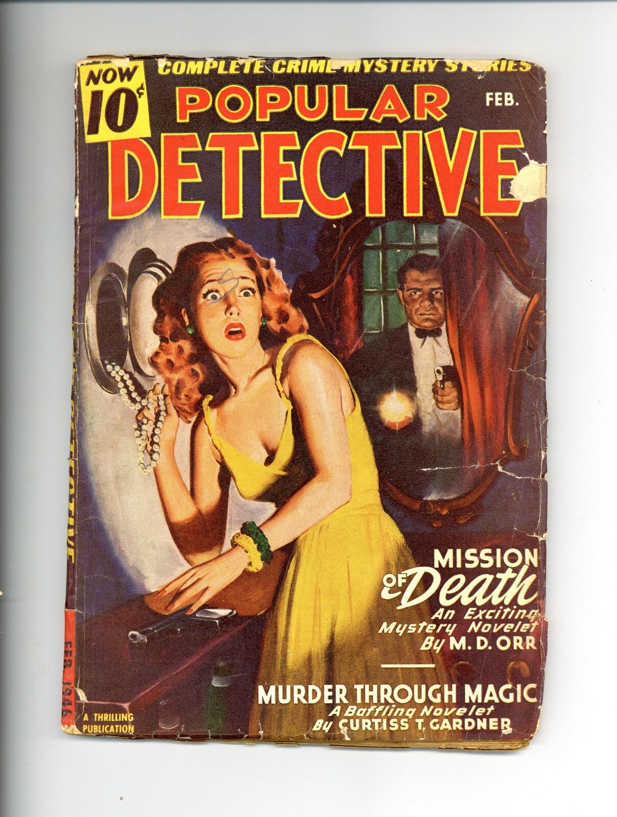 Popular Detective Pulp Feb 1946 Vol. 30 #2 GD