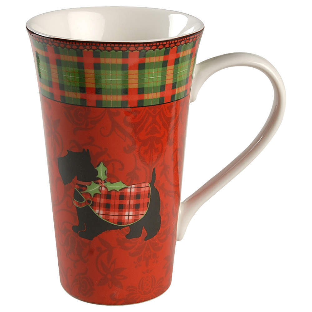 222 Fifth Christmas Scotty Latte Mug 8928124