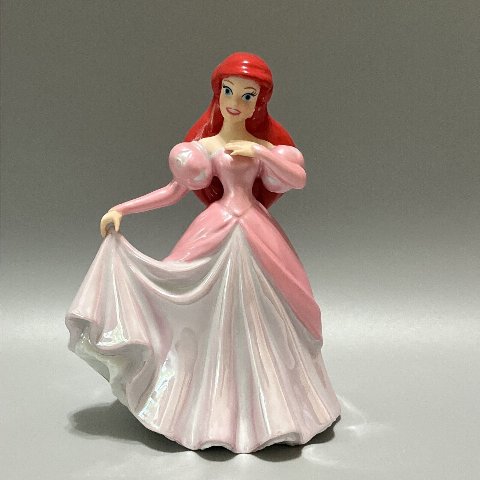 Disney Ariel Little Mermaid Porcelain Ceramic 6” Collectible Retired Figure
