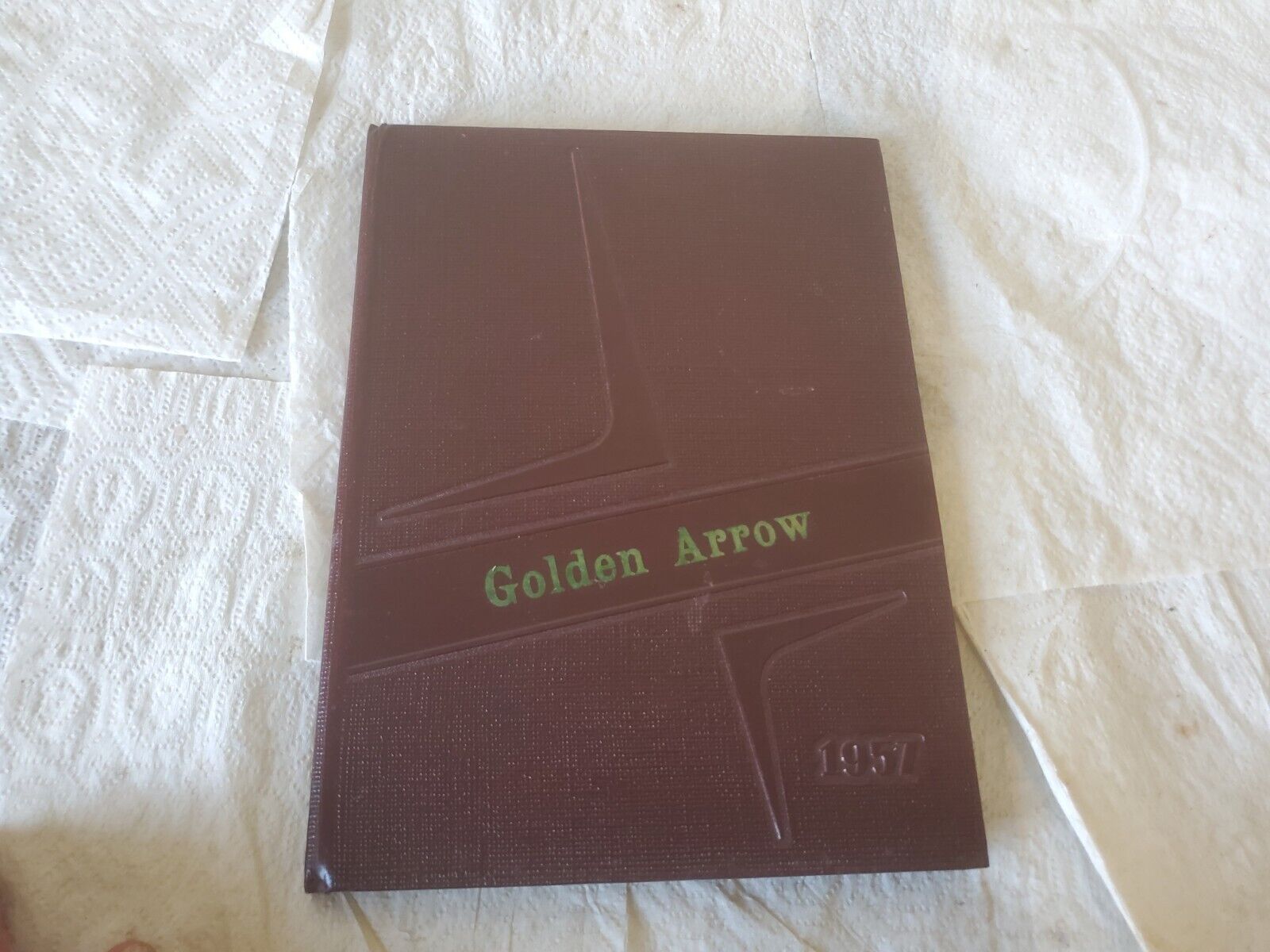 High School Yearbook The Golden Arrow Geneva Iowa 1957 Annual 