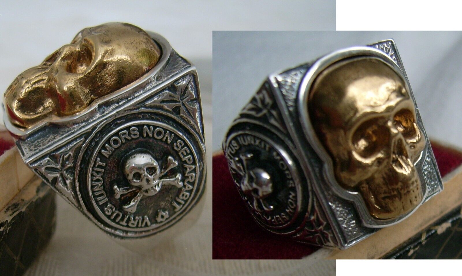 Memento Mori Skull  Ring silver 925