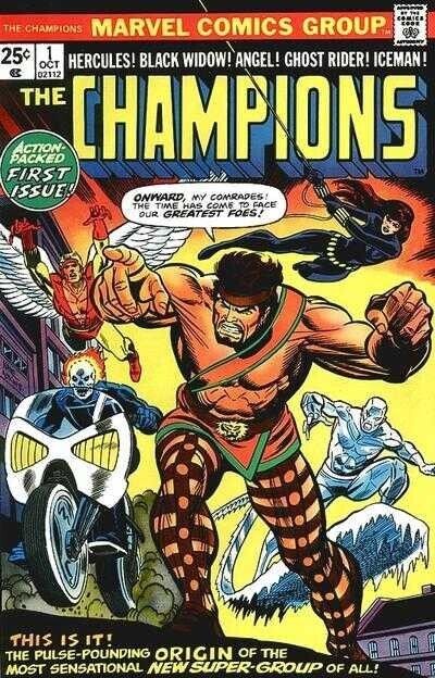 The Champioins (1975) #1 1st Appearance/Origin Champions FN-. Stock Image