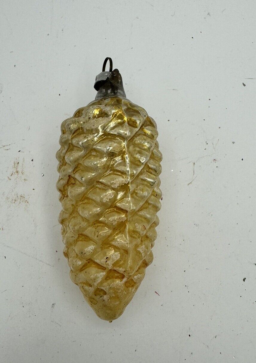 Vintage Glass Pinecone Ornaments Germany