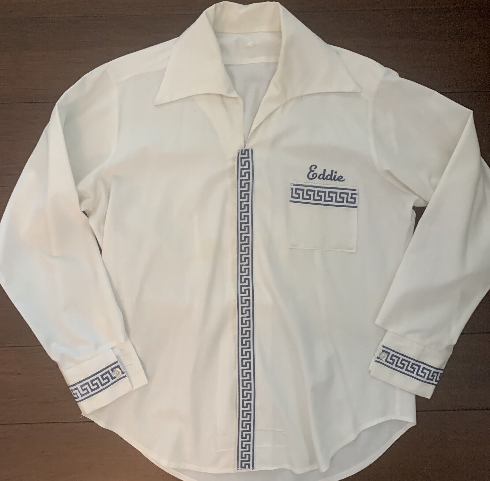 Vintage Caesar\'s Palace Casino Las Vegas  Dealers Uniform Shirt 1970\'s  Size M