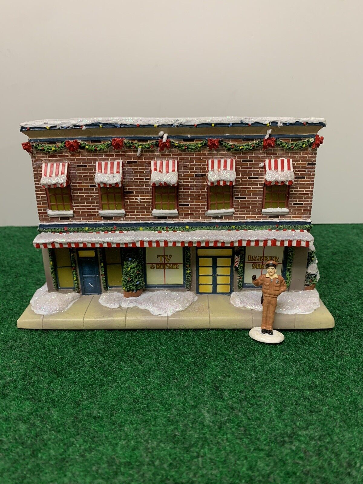 The Andy Griffith Christmas-Hawthorne Village-“Floyd’s Barber Shop”-Super Rare