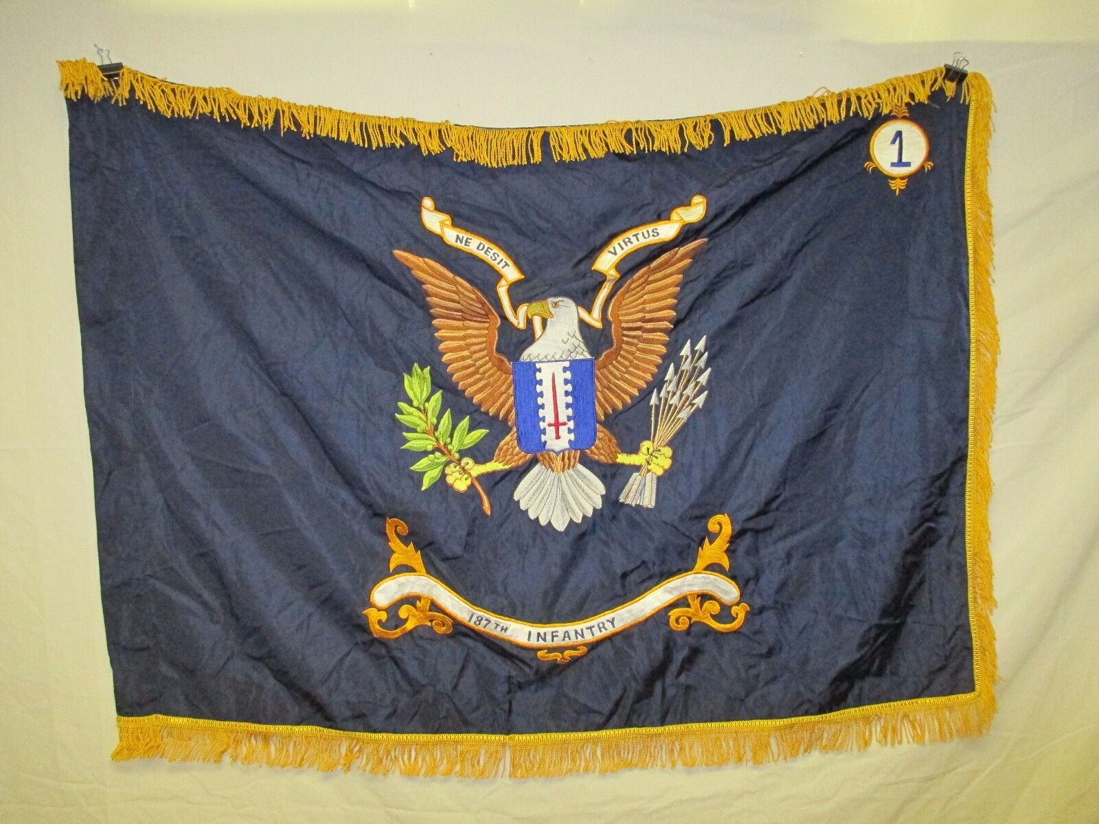 flag1004 US Army Vietnam 187 Parachute Infantry Regiment 1st Bn Airborne W10F
