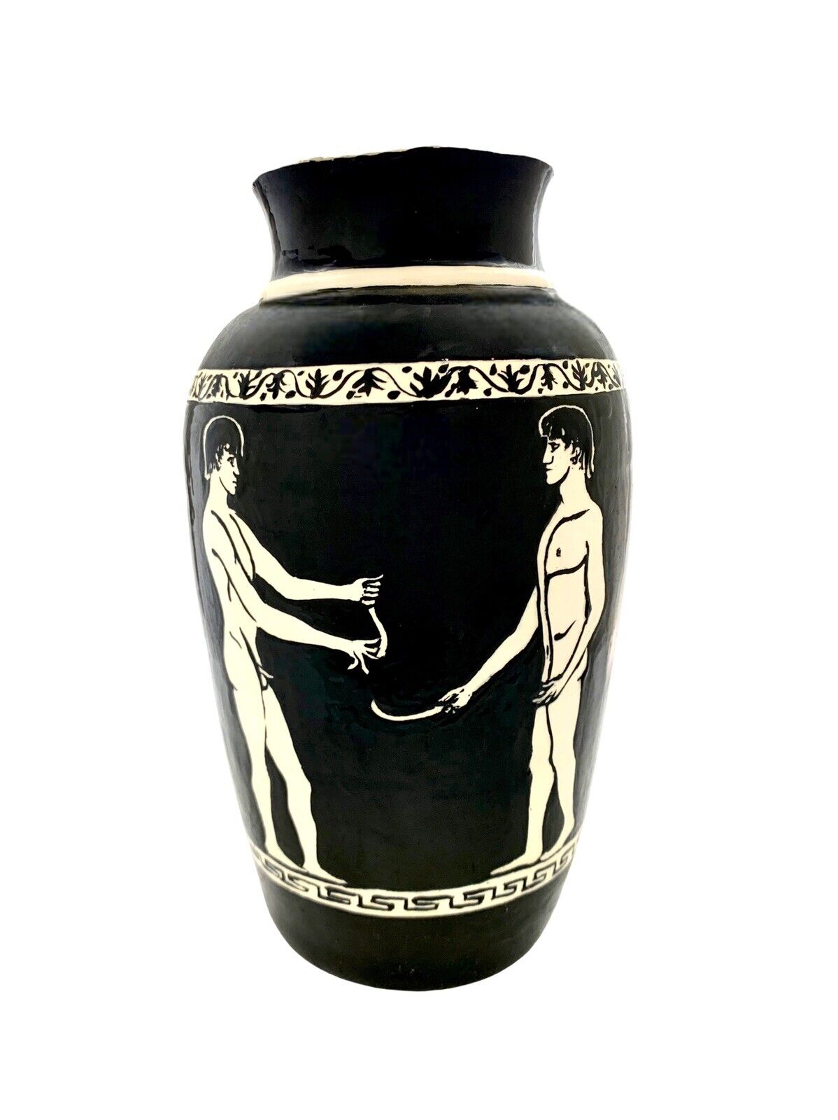 Vase with Greek Mythology Character Design Ceramic Vintage Decor