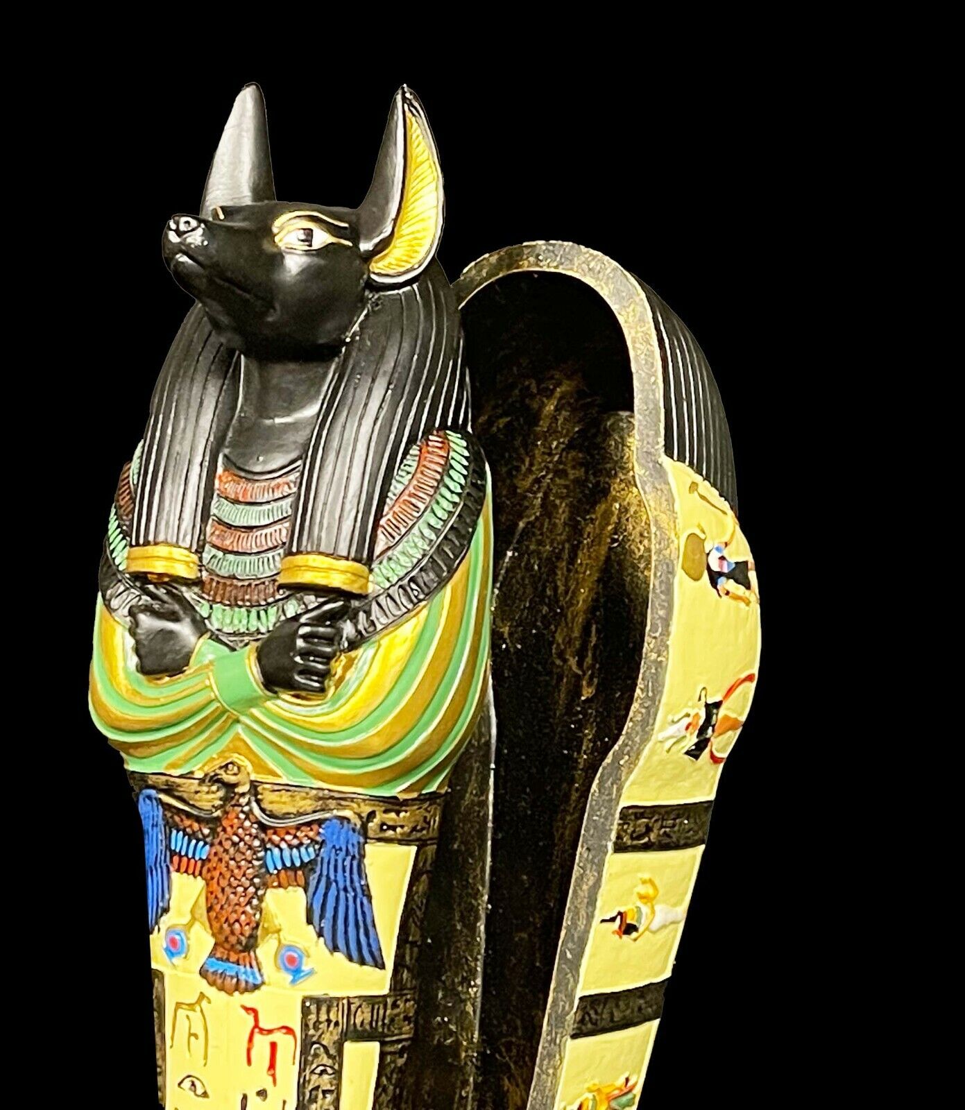 Molded Unique Tomb of The Egyptian Doctor Anubis jackal god of mummification