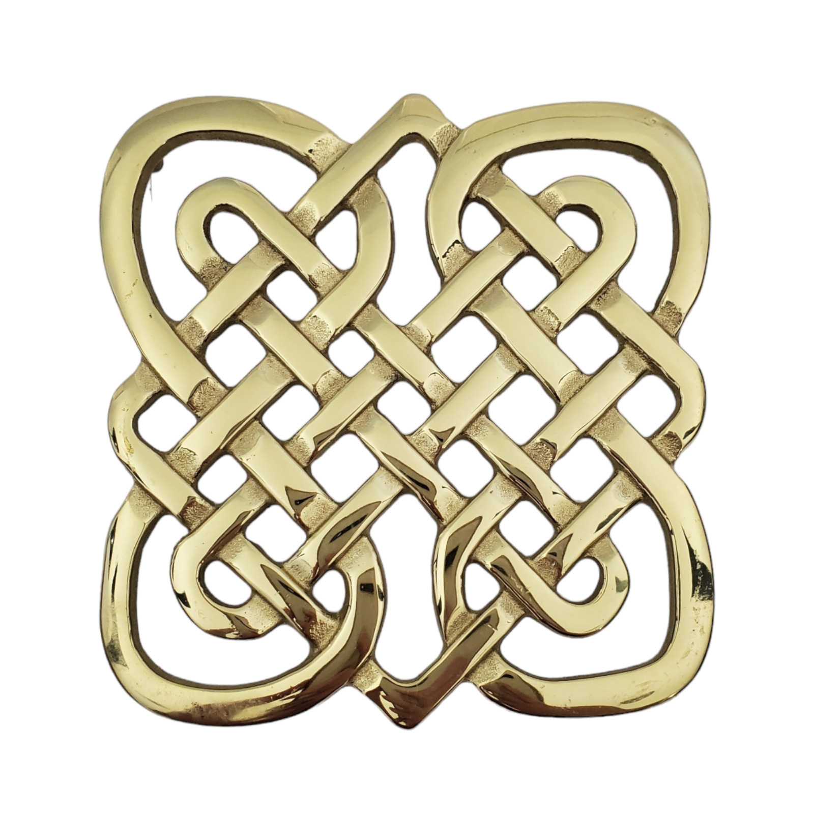 Vintage Celtic Knot Brass Trivet Virginia Metalcrafters Smithsonian Institution