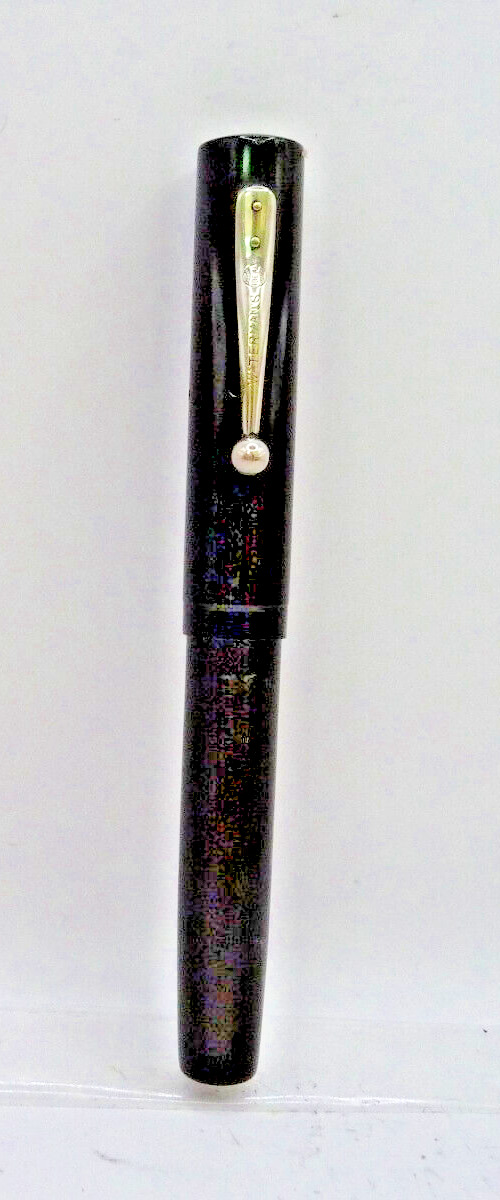 Waterman Vintage #52V black smooth hard rubber fountain pen-new sac installed