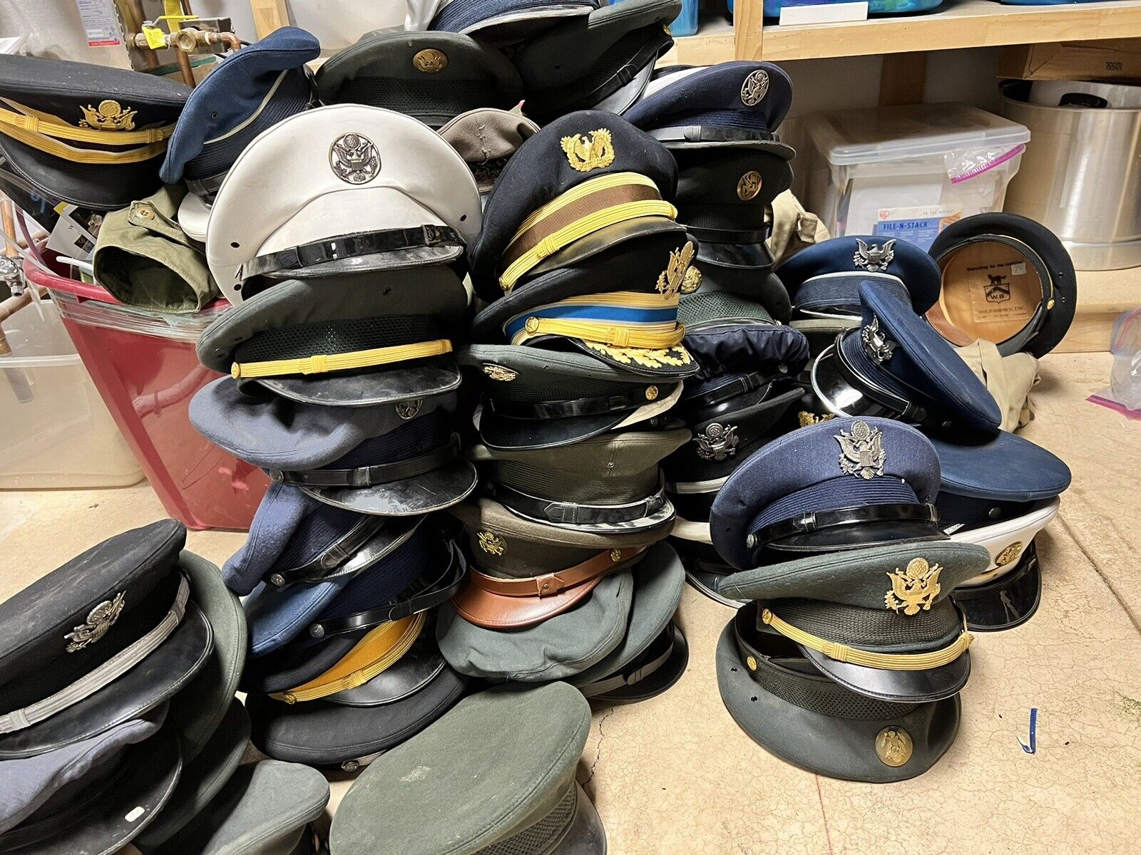 US WW1-1980s Military Caps One Per Purchase