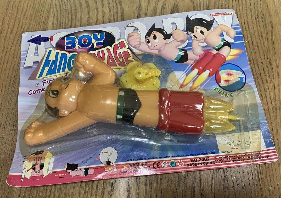 Rare Sealed Vintage 10” Astro Boy Figure -Battery Operated with Propeller/Lights