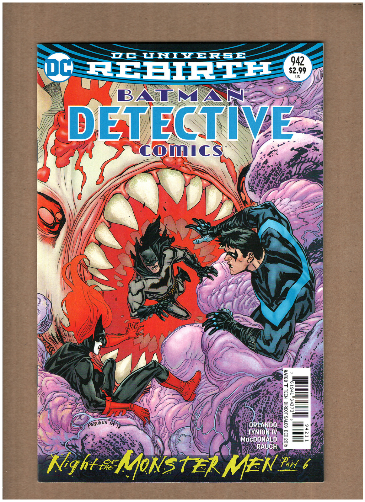 Detective Comics #942 DC Rebirth 2016 Batman Nightwing Paquette Variant NM- 9.2
