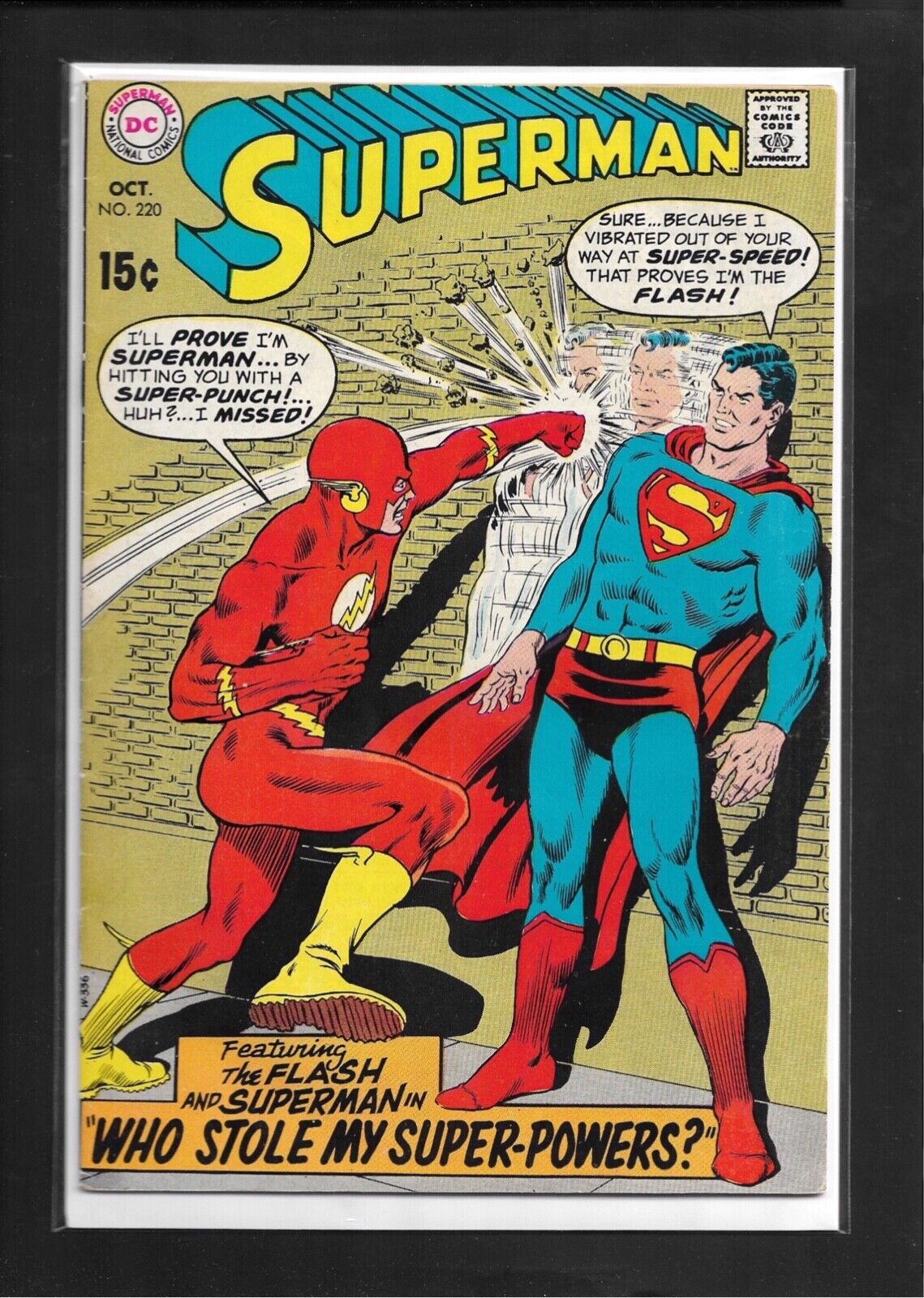 Superman #220 (1969): Curt Swan Cover Art Silver Age DC Comics FN/VF (7.0)